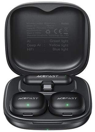 Петличный беспроводной микрофон acefast r1 type-c