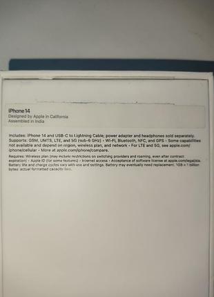 Коробка apple iphone 14 5