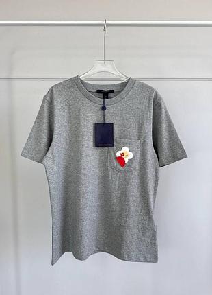 New футболка louis vuitton vivienne patch  100% котон