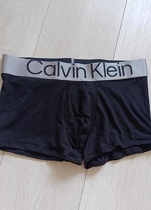 Чорні труси чоловічі базові боксерки котонові calvin klein m м 10 38 46