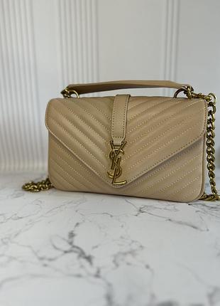 Брендова шкіряна сумка saint laurent