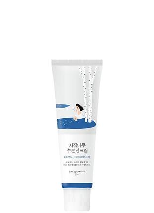 Сонцезахисний крем round lab birch juice moisturizing sunscreen spf50 ++++