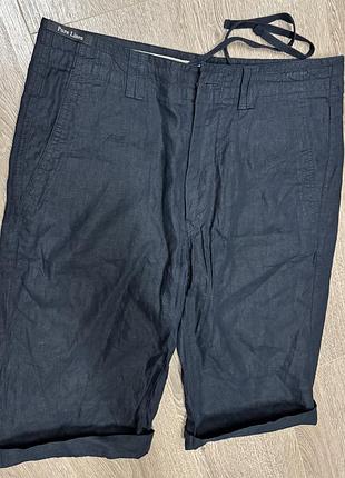 Blue harbour шорти нові 100% льон (pure line) navy оригінал
