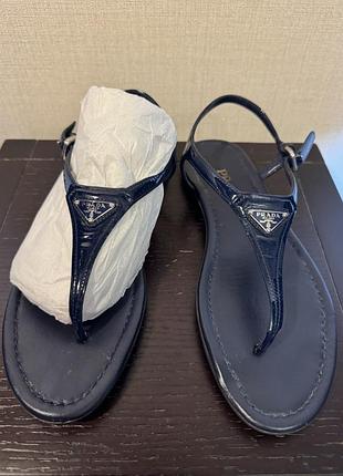Босоніжки prada жіночі сині 38