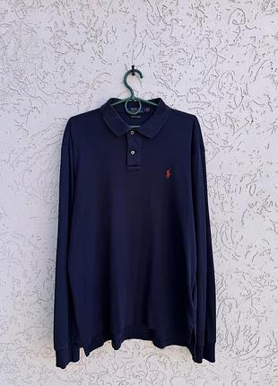 Лонгслів поло polo ralph lauren оригінал синій кофта спортивна ральф лорен