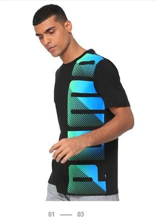 Футболка черная puma, р.м, хлопок