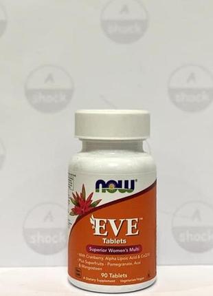 Now foods eve улучшены мультивитамины для женщин, витамины эva, 90шт
высокоэффективный комплекс для здоровья женщин!