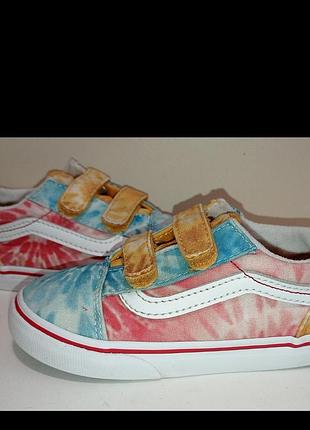 Брендові котонові  кросівки з шкіряними вставками vans.