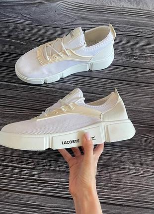 Кроссовки lacoste с нюансом