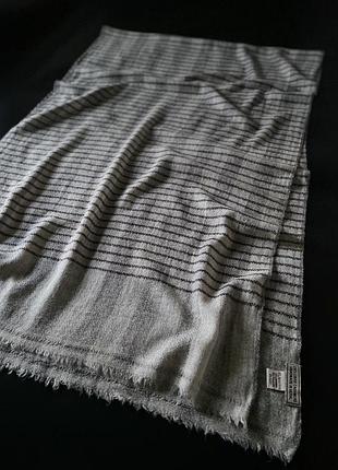 Шарф палантін з вовни і кашеміру відомого бренду exclusive cashmere handmade in nepal