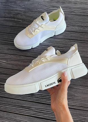 Кроссовки lacoste с нюансом