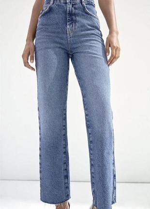 Джинсы zara 38 размер синие
