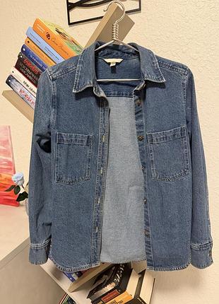 Джинсова сорочка h&m xs