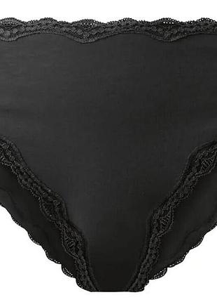 Трусики хлопковые однотонные с кружевом для женщины esmara xl 48/50 euro