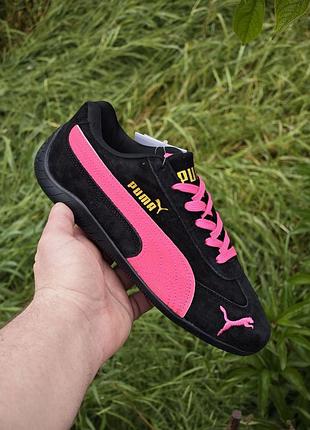 Жіночі кросівки    puma speedcat black pink