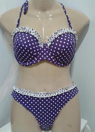 Купальник в горох george 10 (70 dd