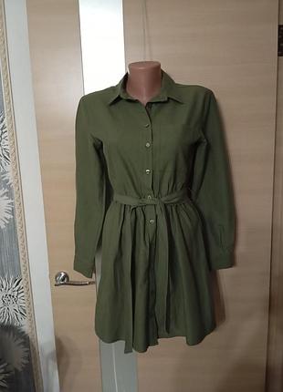 Сукня stradivarius кольору хакі
