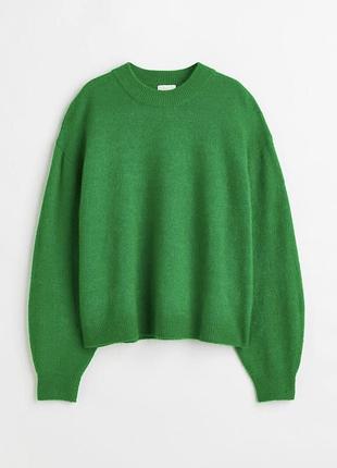 Светр h&m яскраво-зеленого кольору