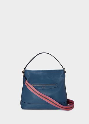 Шкіряна сумка-хобо osprey london blue the hendrix