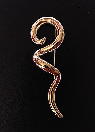 Винтажная спиральная брошка от bj beatrix jewellery