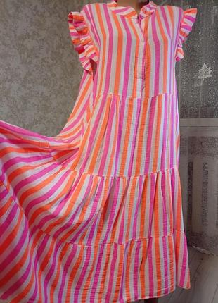 Жіноча яскрава муслімова сукня з 💯 сотон, від pescara, l, xl