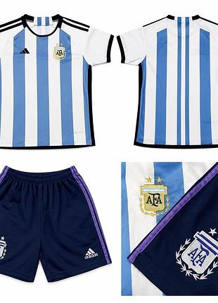 Дитяча футбольна форма adidas аргентина, футболка+шорти. стан відмінний. підійде для хлопчиків і дівчаток. деталі в приватні повідомлення.