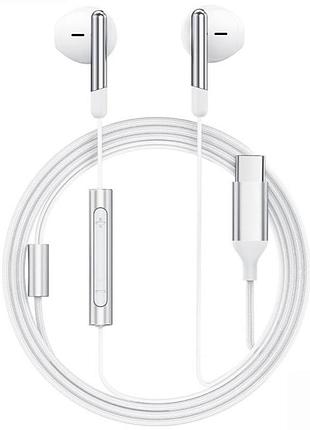 Наушники acefast l3 (type-c/1.2m) white