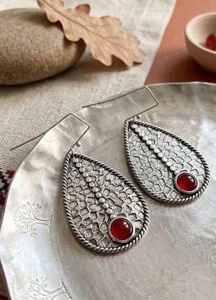 Сережки бохо фолк стиль