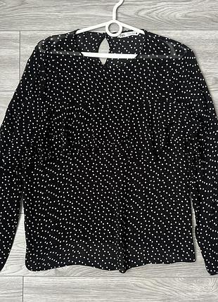 Блуза в горох zara