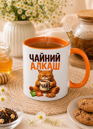 🍵☕ чашка 330 мл «чайний алкаш» | прикольний подарунок для справжнього любителя чаю