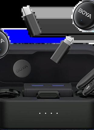 Бездротовий мікрофон boya link 3-01 type-c/trs/lightning black