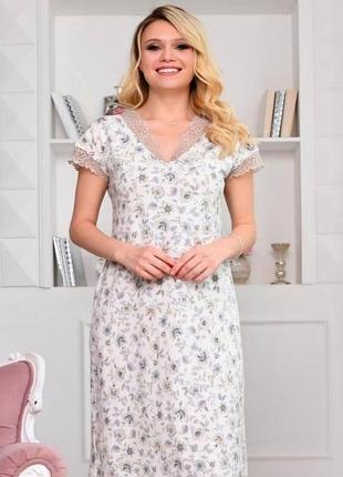 Ночная рубашка роксана 898 принт на фото 2 3xl/52