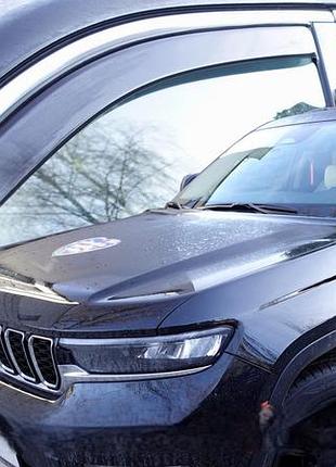 Дефлекторы окон (ветровики) jeep grand cherokee 2021+ (wl) 5d (вставные,кт - 4шт) версия l (lse)
