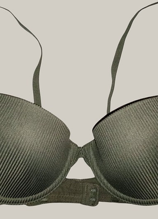 Бюстгальтер хакі в рубчик h&amp;m 75b 34b