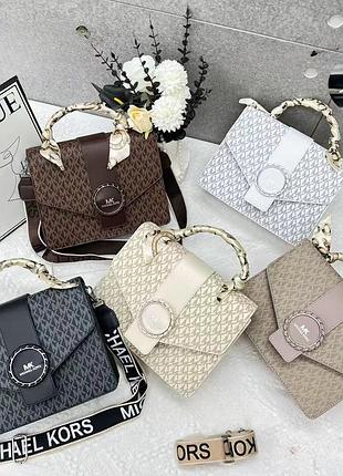 Жіноча сумка michael kors, сумка майкл корс, сумка з принтом майкл корс, крос-боді, сумка через плече, клатч
