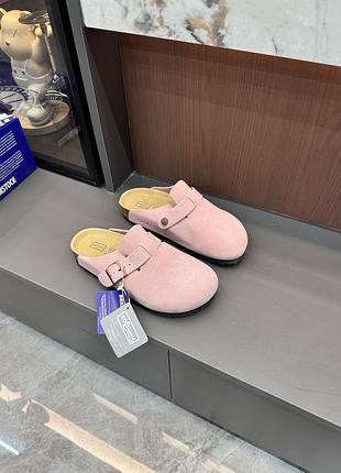 Birkenstock bk клоги / шльопанці / сабо / мюлі / тапки / рожеві