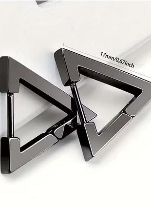 Сережки stainless steel (медична сталь) довжина 1,7 см. ширина 0,3 см.