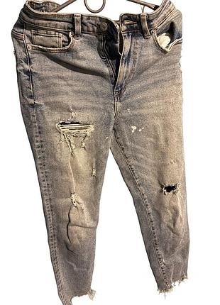 Жіночі джинси house denim slim mom (рвані)