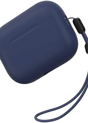 Силиконовый футляр blueo liquid silicone для наушников airpods pro 2 deep blue