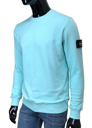 Світшот чоловічий stone island. sb - 1219. бірюзовий. s