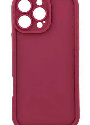 Чохол shock case для apple iphone 16 pro max бампер силіконовий колір бордовий