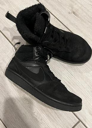 Кросівки, хайтопи осінь зима дитячі nike court borough mid 2 boot bg