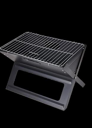 Складаний вугільний гриль, мангал garden line bbq4858 чорний