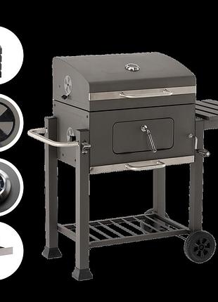 Мангал гриль-барбекю 114,5х60х108 см угольный garden line bbq5320 для сада, террасы и дома