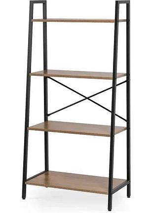 Стеллаж mebel elite gia орех / черный