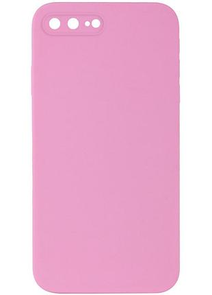 Чохол silk square full camera protective (aa) no logo для apple iphone 7 plus/8 plus (5.5") рожевий / light pink