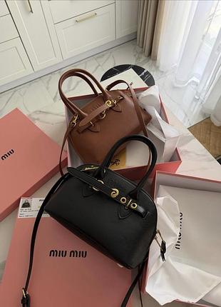 Жіноча сумка miu міu tote bag adventure, сумка міу міу, miu matelassé top handle, сумка тоут