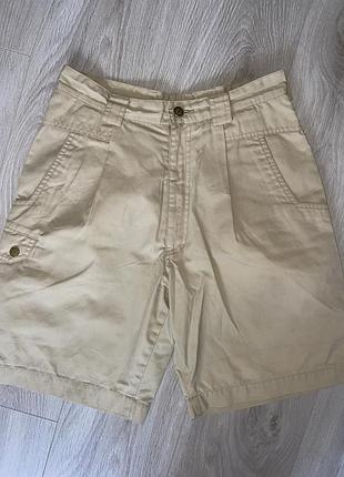 Шорти бежеві карго fjallraven vintage cargo shorts (g-1000) s/m