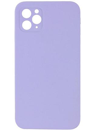 Чехол silk square full camera protective (aa) no logo для apple iphone 11 pro (5.8") сиреневый / dasheen