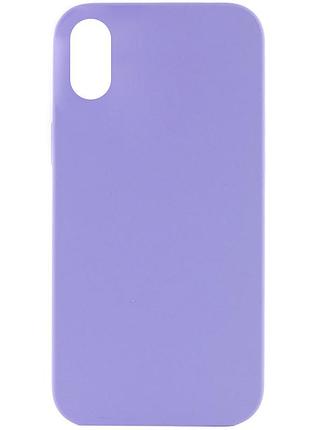 Чохол silk full protective (aa) no logo для apple iphone xr (6.1") бузковий / dasheen